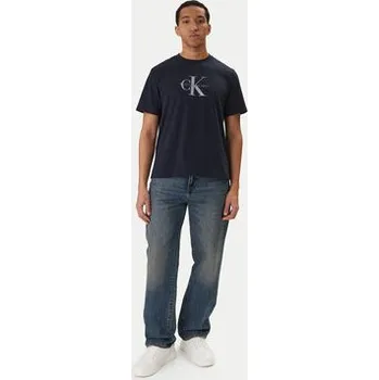 Oblečení a móda Calvin Klein Jeans T-Shirt Hero Monologo LV04RB862G Tmavomodrá Regular Fit XL