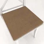 Čtvercový podsedák z imitace broušené kůže Alcantara ALC-015 Světle hnědý - 38x38x3 cm