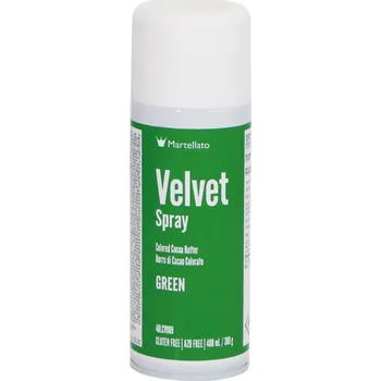 Potravinářské barvivo MARTELLATO VELVET SPREJ ZELENÝ 400ml