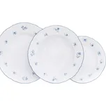Thun 1794 BERNADOTTE talířová souprava modré růžičky 18 dílná