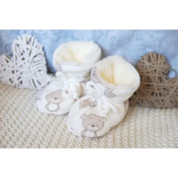 Capáčky Amálka Zateplené bačkůrky medvídci Velikost: 56-68