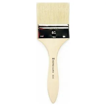 Umělecký štětec Přírodní široký štětec Renesans 8043 dlouhý – velikost 50