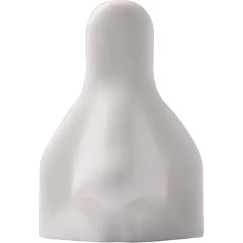 Piercing Silikonový model nosu 7,5 × 5,2 cm Měkký realistický tréninkový model pro nácvik piercingu a tetování bílá