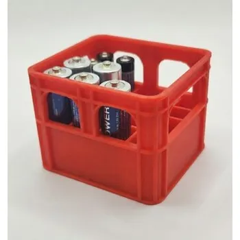 Článková baterie Organizér na baterie COMBO (AA + AAA) - Červený