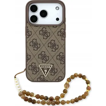 Pouzdro na mobilní telefon Guess Zadní Kryt pro Apple iPhone 17 Pro hnědý