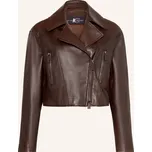 Luisa Cerano Dámská Kožená Bunda, tmavě hnědá, 42