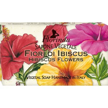 Koupelová kosmetika FLORINDA tuhé mýdlo KVĚTY HIBISKUSU