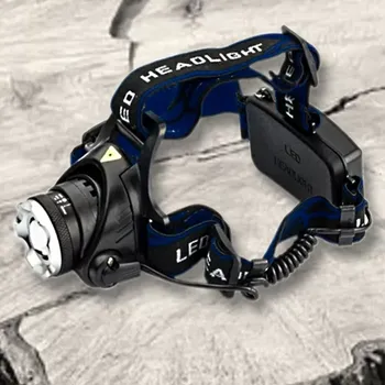 Čelovka Výkonná čelová svítilna s funkcí ZOOM XML T6 SE