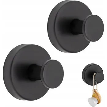 Věšák Nástěnný věšák na ručníky se super silnou přísavkou na sklo a glazuru, 2 ks