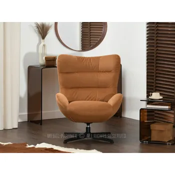 Křeslo Otočné křeslo ARELON - hořčicové / černé