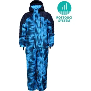 dívčí zimní kombinéza Rostoucí dětská kombinéza LOAP CUNI GROW SYSTEM 110 Modrá, Černá