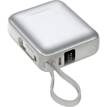 Powerbanka ChoeTech Mini 35W 10000mAh Power Bank with USB-C input/output Cable gold