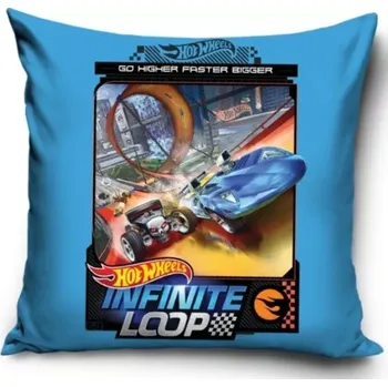 Povlak na polštářek Carbotex Povlak na polštářek Hot Wheels Infinite Loop 40 x 40 cm