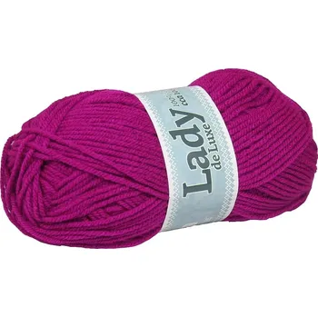 Galanterie Příze Lady de luxe 947 cyklamén