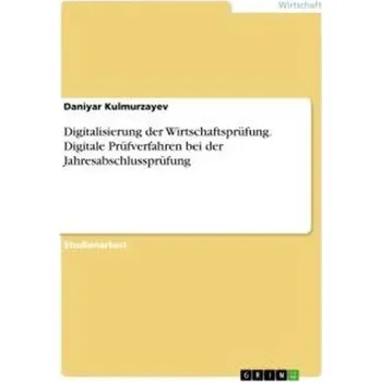 Digitalisierung der Wirtschaftsprüfung. Digitale Prüfverfahren bei der Jahresabschlussprüfung - Kulmurzayev, Daniyar