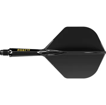 Cuesoul ROST 77 černé integrované Small Standard Wing letky a krátké násadky