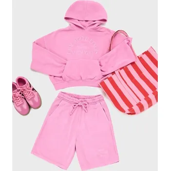 Dámská mikina Sinsay - Mikina s kapucí a výšivkou - růžová - 833EX-30X - 833EX-30X-M