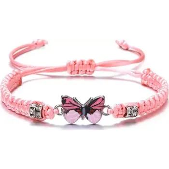 Náramek Fally Náramek Miss Butterfly růžový