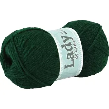 Příze Příze Lady de luxe 988 lesní zelená