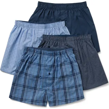 Pánské spodní prádlo 706938 - Tchibo - Tkané boxerky - pro muže - vel. XXL/8 - barva: modrá/kostkovaný