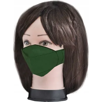 rouška DVOUVRSTVÁ OPAKOVANĚ POUŽITELNÁ ROUŠKA ZELENÁ S