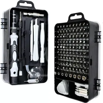 Šroubovák Sada přesných šroubováků Extralink, 118 v 1 Torx šroubováky a přesné nástroje (Sada přesných šroubováků EXTRALINK je ideální pro jakoukoli práci, která vyžaduje přesnost a správnost. Ať už opravujete elektroniku, hrajete si doma nebo provozujete vlastní)