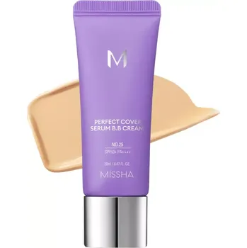 MISSHA PERFECT COVER SERUM B.B. CREAM pečující BB krém s UV ochranou No.25 Warm Beige 20ml