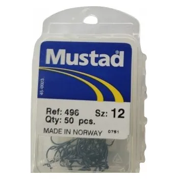 Rybářský háček Háček Mustad s protihrotem, velikost 12, 50 ks