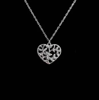 Náhrdelník Romantický náhrdelník Strom lásky z chirurgické oceli č. 1945