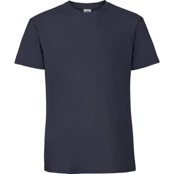 Pánské oblečení FRUIT OF THE LOOM ICONIC 195 T / Pánské tričko z těžké bavlny - tmavě modrá L