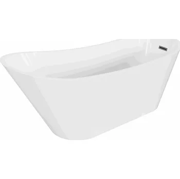 Vana Mexen Alta volně stojící vana 170 x 75 cm, bílá, přepad gun metal - 52141707500-95 Volně stojící vany