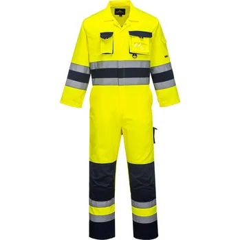 Sport PORTWEST Kombinéza Nantes Hi-Vis Velikost: XL, Barva: žlutá-námořní modrá