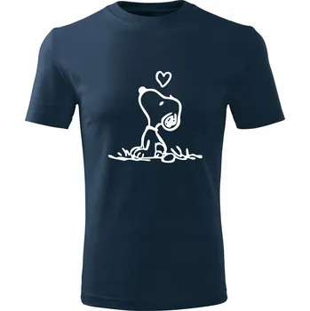 Pánská móda Tričko Pánské tričko D474 SNOOPY SNOPY POHÁDKA tmavě modré vel 3XL