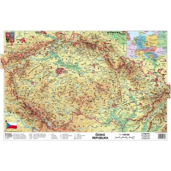 ČR – obecně geografická / pracovní 160 x 120 cm