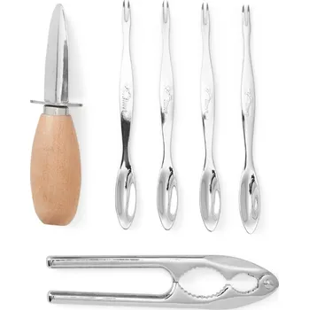 Příbor Příslušenství na mořské plody THE ESSENTIALS, sada 6 ks, Printworks