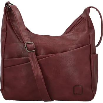 Kabelka Dámská crossbody kabelka vínová - Firenze Ricco vínová