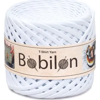 Příze Špagáty Bobilon MEDIUM 7-9 mm Snow-White
