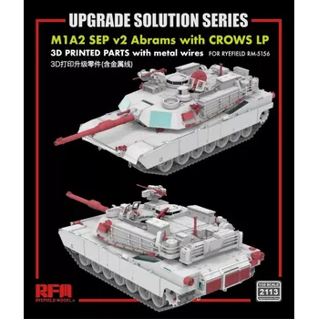 Plastikový model Ryefield model 1/35 Upgrade set for 5156 M1A2 SEP v2 Abrams w/Crows LP