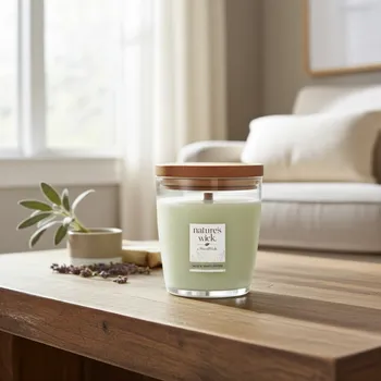 Svíčka nature's wick. by WoodWick. Nature's Wick by WoodWick Vonná svíčka Sage & White Pepper