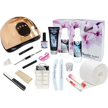 Startovací sada na Polygel nehty XXL 150W zlatá