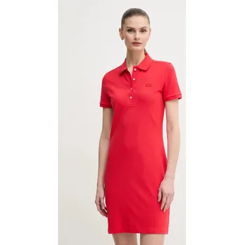 Dámské šaty Šaty Lacoste EF5473 červená 33C, vel. 36
