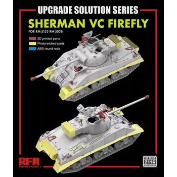 Plastikový model Ryefield model 1/35 Upgrade set for RFM5038/RFM5153 Sherman Vc Firefly