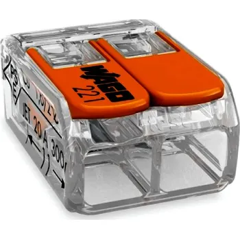 WAGO 221-613 – páčková svorka 2× 0,14–4 mm²