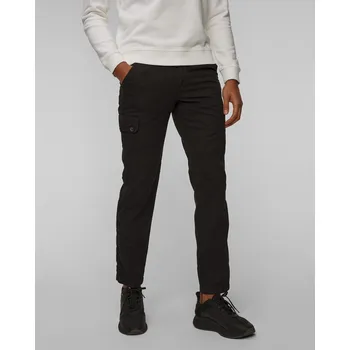 Pánské kalhoty Černé Pánské Lněné Kalhoty Aeronautica Militare 251pa1662ct3526-34380