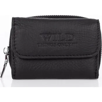 Peněženka Pánská kožená peněženka malá kapesní do kapsy kalhot saka černá