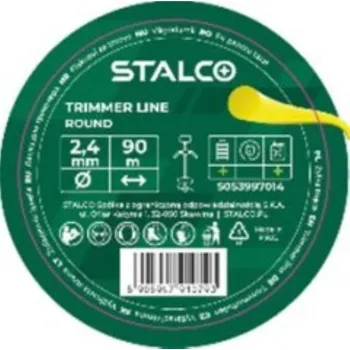 Struna do sekačky Žací struna kulatá 3,0mm x 15m STALCO S053997006