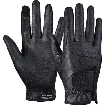 Jezdecké rukavice Imperial Riding Rukavice Crystal Essentials Imperial Riding, černé XL