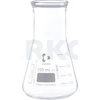 Baňka kuželová dle Erlenmeyera širokohrdlá, silnostěnná, DURAN, Objem [ml]: 250
