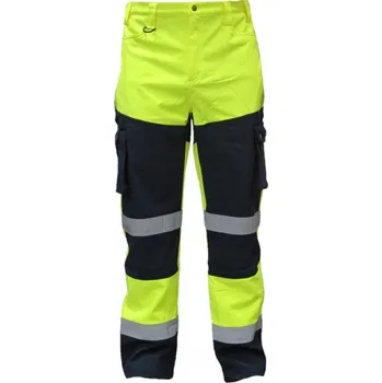 Pracovní obuv SNOW HAWK žluté zateplené pracovní kalhoty softshell s reflexními prvky 'XL