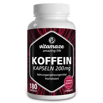 Vitamaze Kofein 200 mg, 180 kapslí